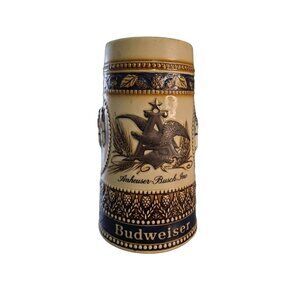 Vintage 1987 Budweiser Anheuser-Busch Beer Stein  Brazil Ceramarte Clydesdale